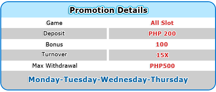 Daily deposit bonus details