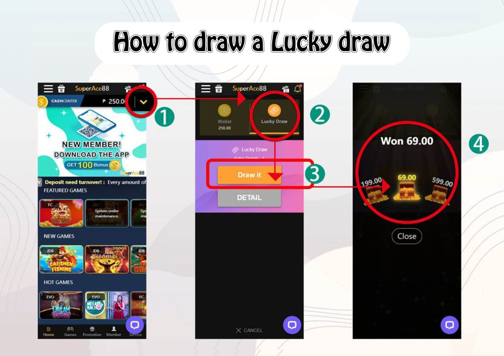 how to draw a lucky draw